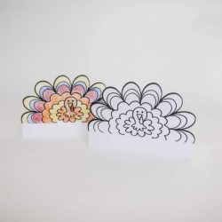 Color Your Own Turkey Crowns | Thanksgiving Coloring Headbands | 12 Count | Kids Thankful School and Holiday Craft Activity $...