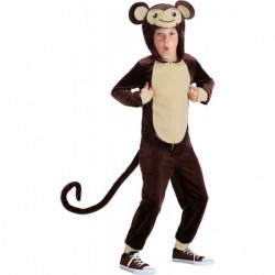 Child Monkey Costume Silly Brown Monkey Onesie for Kids $67.91 Kids' Costumes