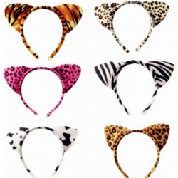 6pcs Animal Cat Ear Headbands Woodland Creatures Cosplay Forest Theme Costume Ears Headbands for Kids 06 $18.02 Kids' Party F...