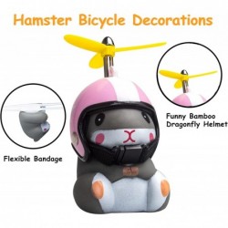 Duck Bike Bell with Light and Helmet Cute Hamster Bicycle Horn Dashboard Decoration Hamster Toy Motorcycle Bike Bells Rubber ...