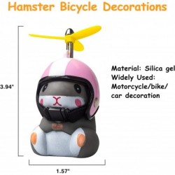 Duck Bike Bell with Light and Helmet Cute Hamster Bicycle Horn Dashboard Decoration Hamster Toy Motorcycle Bike Bells Rubber ...