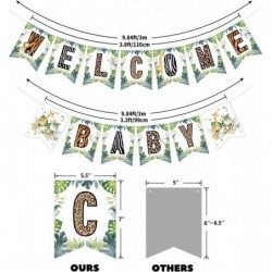 Safari Welcome Baby Banner Jungle Safari Baby Shower Sign Wild Animal Baby Shower Bunting Decor $18.10 Kids' Party Decorations