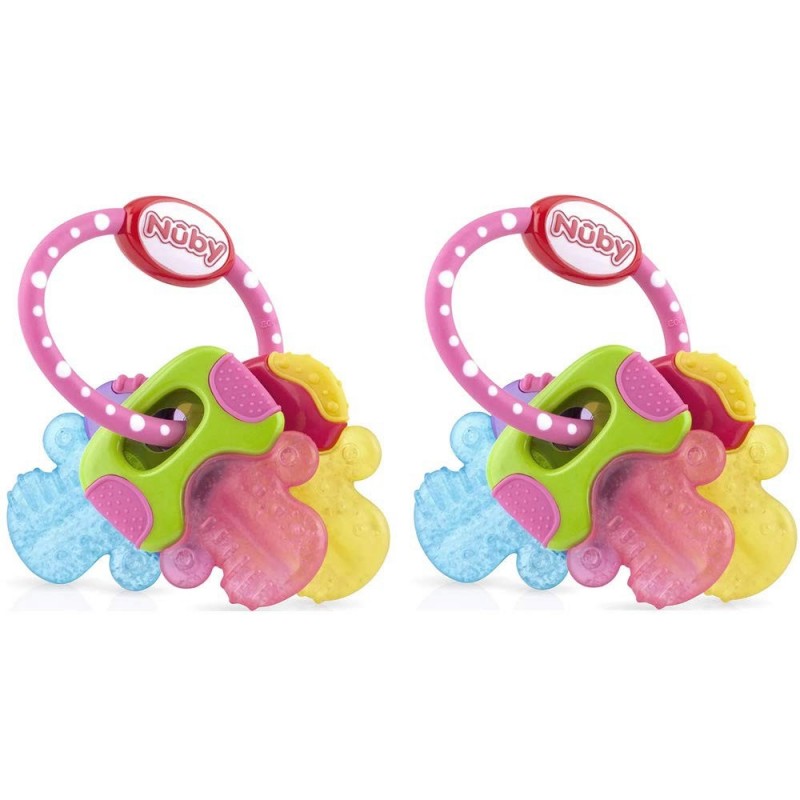 Ice Gel Teether Keys Pink (2 Pack) $23.67 Baby Teether Toys