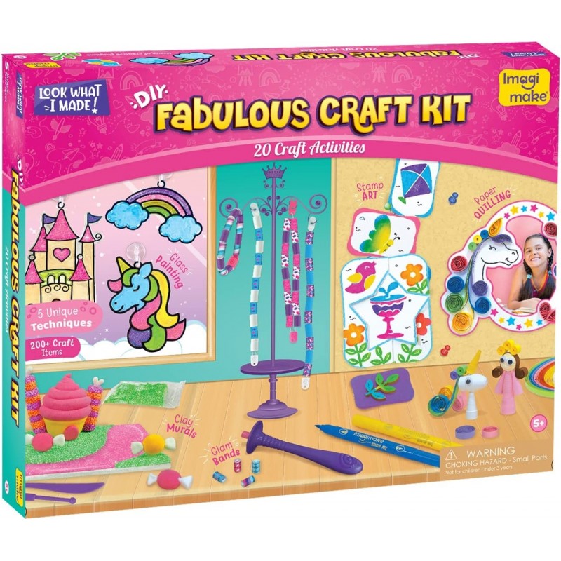 Fabulous Craft Kit- Creative Toy and DIY Set for Kids - 5 Years and Over (Fabulous Craft Kit) $58.65 Craft Kits