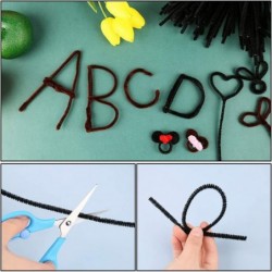 150 Pieces Black Pipe Cleaners Chenille Stem Pipe Cleaners Chenille Stem Craft Pipe Cleaners Art Pipe Cleaners Pipe Cleaners ...