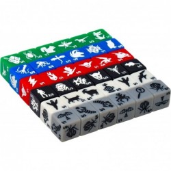 Monster Rocks: 36 Token dice . 6X of Each Color. Great for Magic The Gathering. $63.43 Card Games