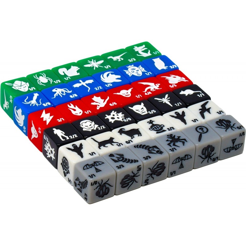 Monster Rocks: 36 Token dice . 6X of Each Color. Great for Magic The Gathering. $63.43 Card Games