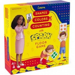 Shapes Colors Counting Floor Game Large Flash Cards and Kids Game Educational Learning Materials for Children Matching Cards ...