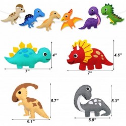 Dinosaur Sewing Craft Kit DIY Kids Craft and Sew Set for Girls and Boys Educational Beginners Sewing Stuffed Animal Felt Plus...