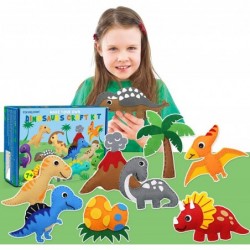 Dinosaur Sewing Craft Kit DIY Kids Craft and Sew Set for Girls and Boys Educational Beginners Sewing Stuffed Animal Felt Plus...