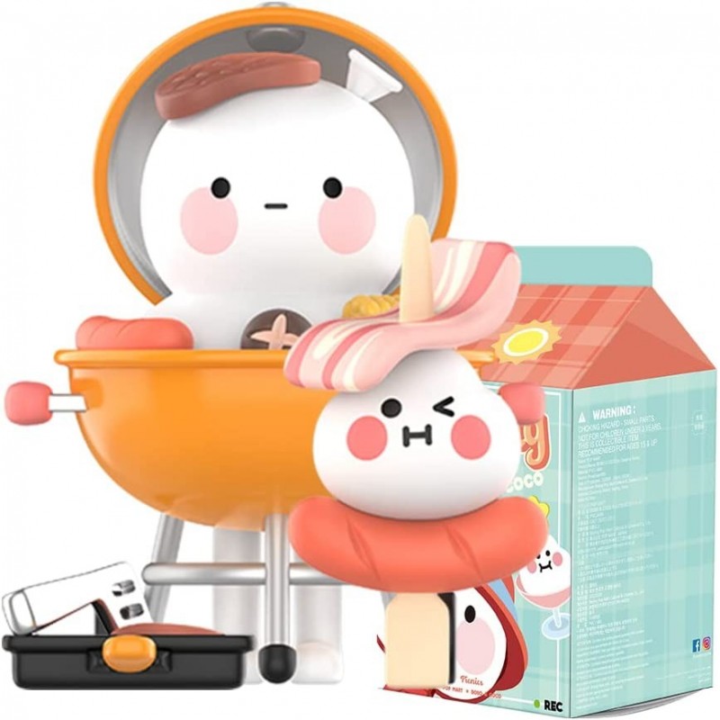 BOBO & Coco Go Camping Series 3PC Exclusive Action Figure Box Toy Bulk Box Popular Collectible Art Toy Cute Figure Creative G...