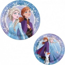 Mega Frozen 2 Birthday Party Supplies and Decoration Pack For 16 With Dinner and Dessert Plates Napkins Tablecover Candle Pen...