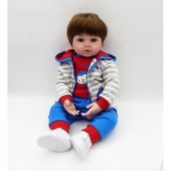 Reborn Baby Dolls Clothes Boy 3 Pices Sets Accessories for 22 23 24 inches Reborn Dolls Clothing Outfit $43.46 Doll Accessories