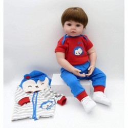 Reborn Baby Dolls Clothes Boy 3 Pices Sets Accessories for 22 23 24 inches Reborn Dolls Clothing Outfit $43.46 Doll Accessories