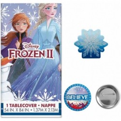 Mega Frozen 2 Birthday Party Supplies and Decoration Pack For 16 With Dinner and Dessert Plates Napkins Tablecover Candle Pen...