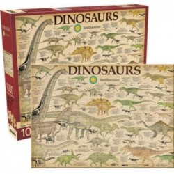 Smithsonian Dinosaurs Puzzle (1000 Piece Jigsaw Puzzle) - Glare Free - Precision Fit - Officially Licensed Smithsonian Mercha...