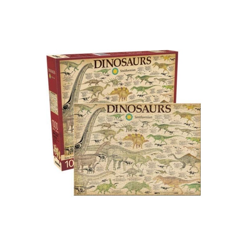 Smithsonian Dinosaurs Puzzle (1000 Piece Jigsaw Puzzle) - Glare Free - Precision Fit - Officially Licensed Smithsonian Mercha...