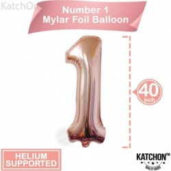 Large Rose Gold One Balloon for First Birthday - Number 1 Balloon 40 Inch | 1st Birthday Girl Decoration | Rose Gold 1 Balloo...