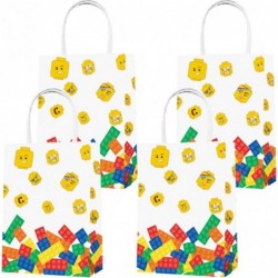 Party Favor Bags 16PCS for Building Blocks Gift Bags Goodie Bags Color Bricks Treat Candy Bags for Building Blocks Movie Them...