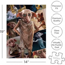 Harry Potter Dobby 500 Piece Jigsaw Puzzle $26.86 Jigsaw Puzzles