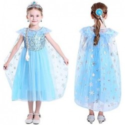 Little Girl Princess Dress Halloween Carnival Cosplay Costume with Accessories Blue $44.14 Kids' Costumes