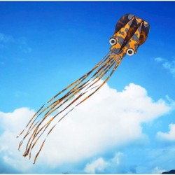 Octopus Kite 3D Kites for Kids Adults Easy to Fly String with Reel Long Tail Beach Kites with Colorful Ribbon and Kite Board ...