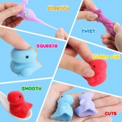 16pcs Mochi Squishy Toys Set with Gift Bag Mini Kawaii Animals Squishies Pack Fidget Toys for Kids - Dinosaur Party Favors Go...