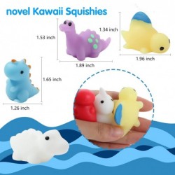 16pcs Mochi Squishy Toys Set with Gift Bag Mini Kawaii Animals Squishies Pack Fidget Toys for Kids - Dinosaur Party Favors Go...