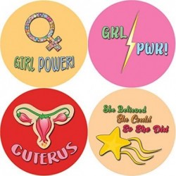 Girl Power Stickers (10-Sheet) - Assorted Designs for Children - Classroom Reward Incentives for Female Students - Stocking S...