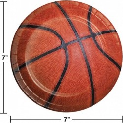 Basketball Dessert Plates 24 ct $19.28 Kids' Party Tableware