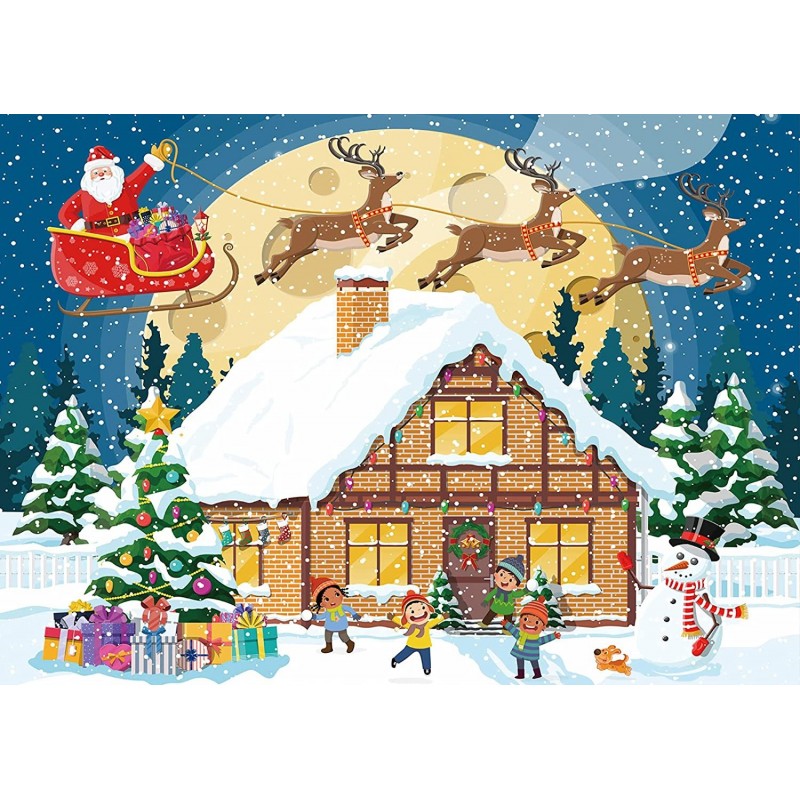 Jigsaw Puzzles 1000 Pieces for Adults - Christmas Party - as for Family and Friends $30.12 Jigsaw Puzzles