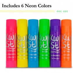 Kwik Stix NEON Solid Tempera Paint Super Quick Drying 6 Pack (TPG-610) Pink Yellow Blue Green Purple Orange $15.72 Kids' Draw...