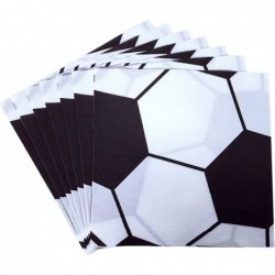 40PCS White Soccer Ball Paper Napkins Football theme party Football party napkin Children's party napkin Disposable Party Nap...