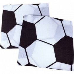 40PCS White Soccer Ball Paper Napkins Football theme party Football party napkin Children's party napkin Disposable Party Nap...