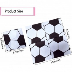 40PCS White Soccer Ball Paper Napkins Football theme party Football party napkin Children's party napkin Disposable Party Nap...