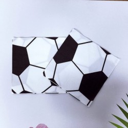 40PCS White Soccer Ball Paper Napkins Football theme party Football party napkin Children's party napkin Disposable Party Nap...