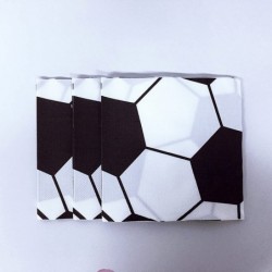 40PCS White Soccer Ball Paper Napkins Football theme party Football party napkin Children's party napkin Disposable Party Nap...