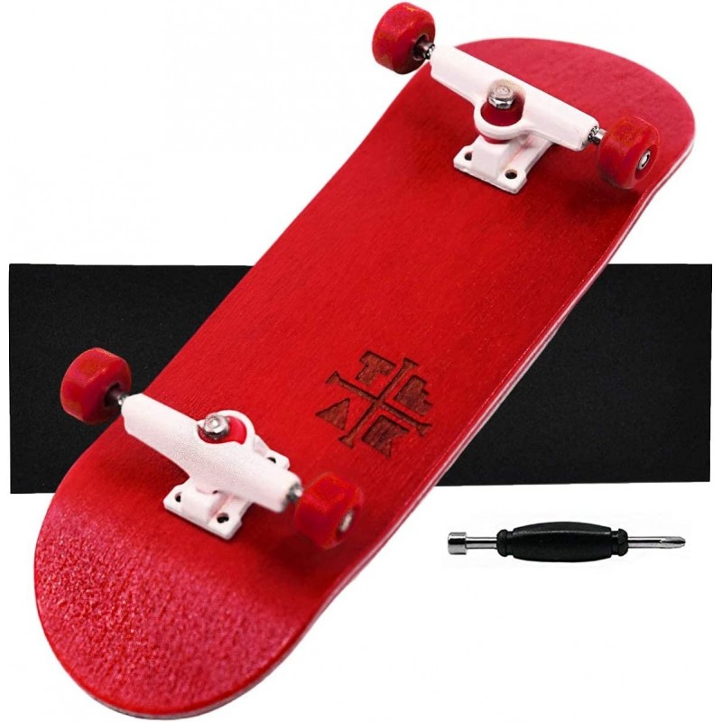 Prolific Complete Fingerboard with Upgraded Components - Pro Board Shape and Size Bearing Wheels  Bushings and Trucks - 32mm ...