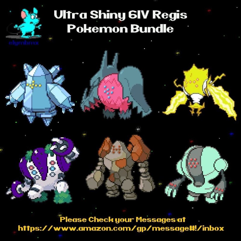 All 6 ? Shiny ? 6IV Regis Tundra Crown DLC Pokemons for Sword & Shield Holding Master Balls ? $18.14 Game Accessories