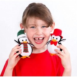 AF817 Penguin Bean Pals (Pack of 4) Assorted $45.00 Plush Interactive Toy Figures