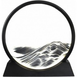 Moving Sand Art Liquid Motion for Adults Moving Sand Art Picture Sandscrapes in Motion Round Glass 3D Deep Sea Sand Art Relax...