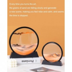 Moving Sand Art Liquid Motion for Adults Moving Sand Art Picture Sandscrapes in Motion Round Glass 3D Deep Sea Sand Art Relax...