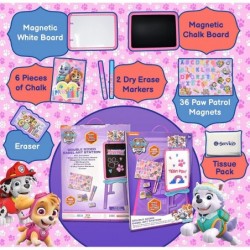 Paw Patrol Standing Art Easel for Kids Toddler Drawing Dry Erase Magnetic Whiteboard Chalkboard Accessories and Tissue Pack (...