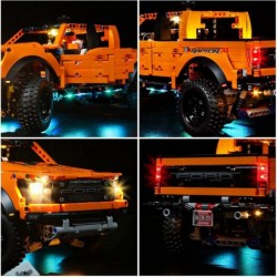 DIY 256 RGB Colorful Changing Remote Control Light Kit for Lego Technic Ford F-150 Raptor 42126 Building Kit Decoration Led L...