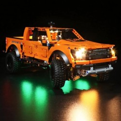 DIY 256 RGB Colorful Changing Remote Control Light Kit for Lego Technic Ford F-150 Raptor 42126 Building Kit Decoration Led L...