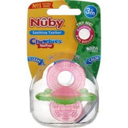 Chewbies Silicone Teether Pink/Green $15.57 Baby Teether Toys