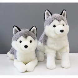 2 Pcs Siberian Huskies Stuffed Animals Standing and Lying Plush Toy $50.08 Stuffed Animals & Teddy Bears