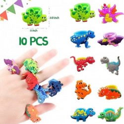 92Pcs Dinosaur Party Favors Set for Boy and Girl Goodie Bags for Kids Birthday Party 10 Sets of Pre-Installed Gift Toy Bags A...