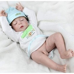 Reborn Baby Doll Boys Silicone Full Body 22" Realistic Reborn Doll Handmade Soft Vinyl Real Baby Doll Children Gifts $81.69 D...