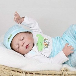 Reborn Baby Doll Boys Silicone Full Body 22" Realistic Reborn Doll Handmade Soft Vinyl Real Baby Doll Children Gifts $81.69 D...